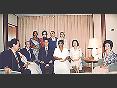 スリランカ元大統領閣下夫人<wbr>マダム・プレマサーダ氏をお迎えして<wbr>【帝国ホテルにて】